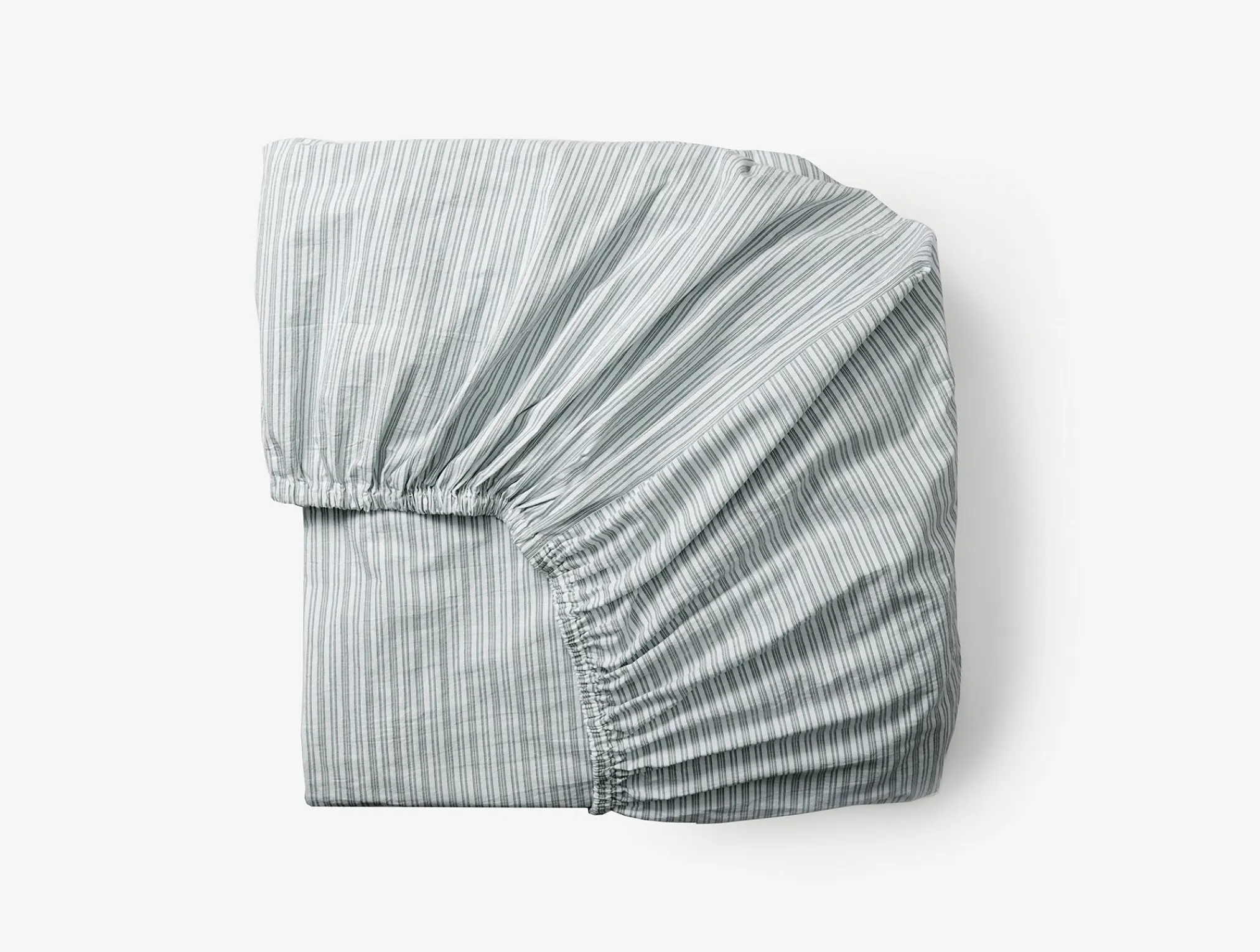 Coyuchi Organic Crinkled Percale™ Fitted Sheet< Fitted Sheets|Fitted Sheets