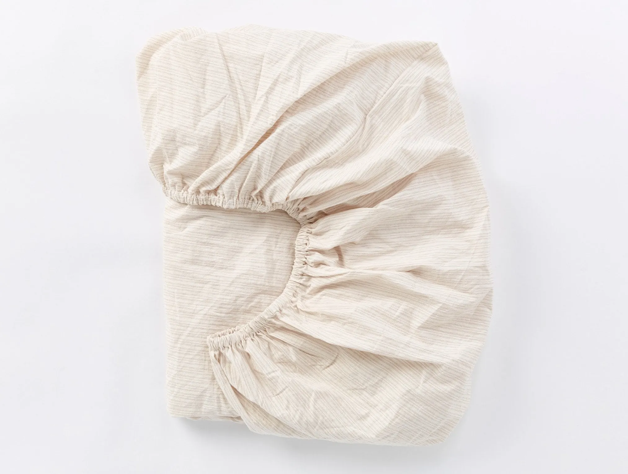Coyuchi Organic Crinkled Percale™ Fitted Sheet< Fitted Sheets|Fitted Sheets