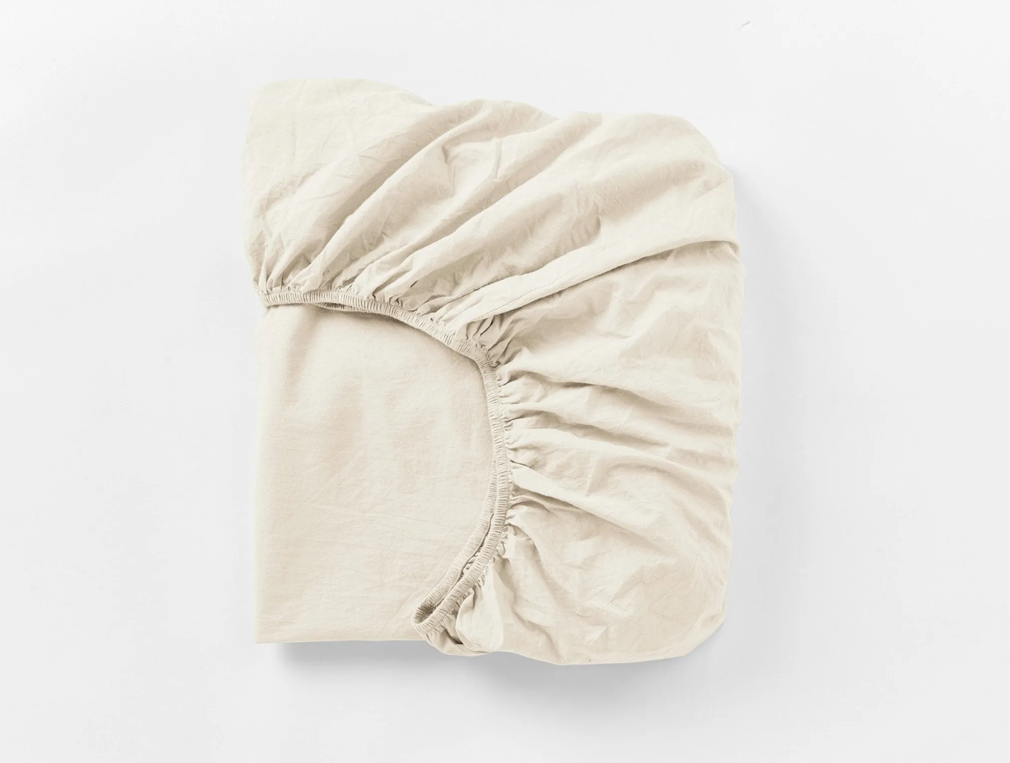 Coyuchi Organic Crinkled Percale™ Fitted Sheet< Fitted Sheets|Fitted Sheets