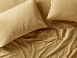 Coyuchi Organic Crinkled Percale™ Fitted Sheet< Fitted Sheets|Fitted Sheets
