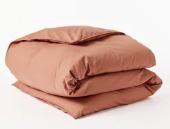 Coyuchi Organic Crinkled Percale™️ Duvet Cover< Duvet Covers + Sets