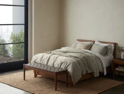 Coyuchi Organic Crinkled Percale™️ Duvet Cover< Duvet Covers + Sets