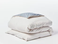 Coyuchi Organic Crinkled Percale™️ Duvet Cover< Duvet Covers + Sets