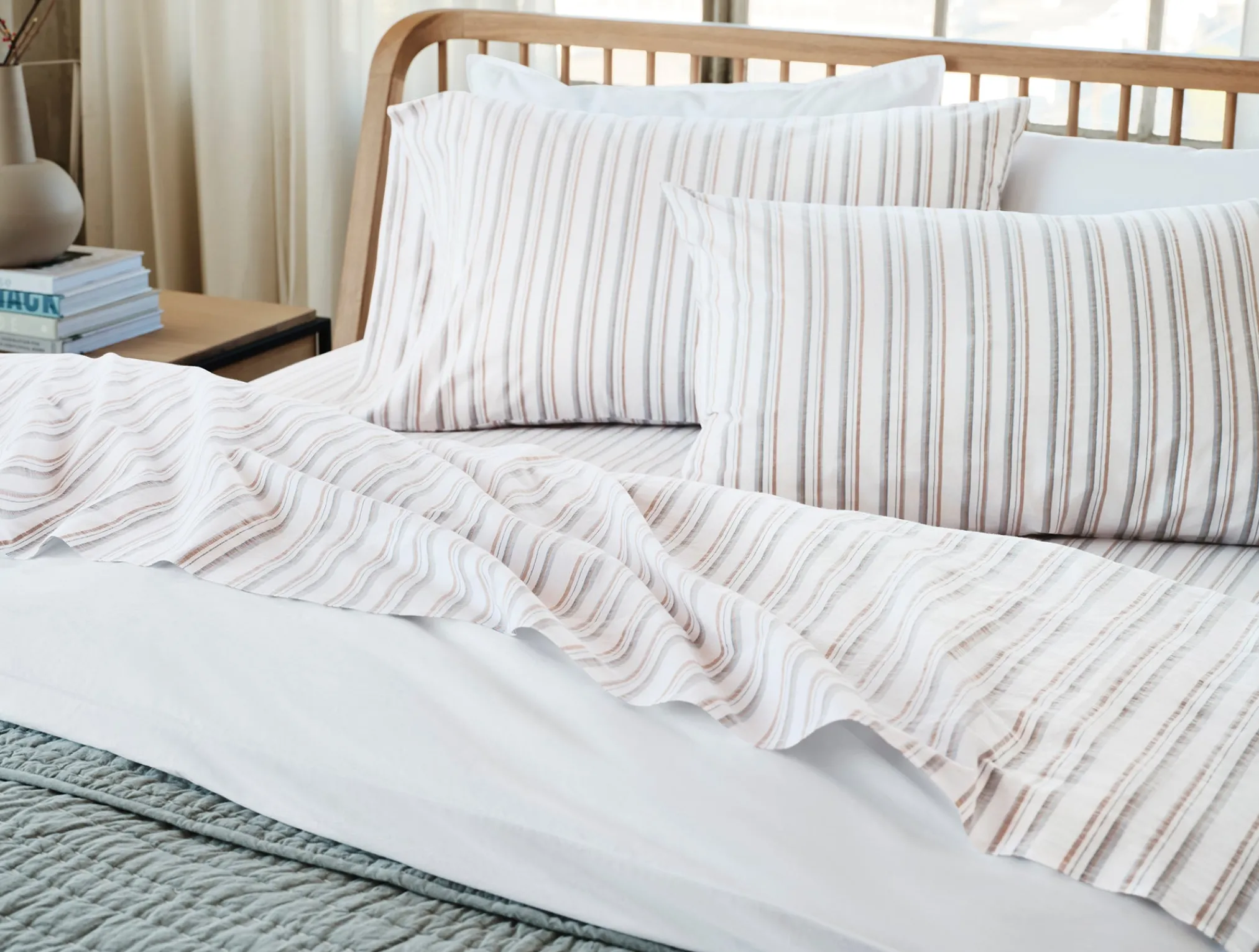 Coyuchi Organic Crinkled Percale™ Pillowcases< Pillowcases|Pillowcases