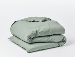 Coyuchi Organic Crinkled Percale™ Duvet Cover< Duvet Covers + Sets