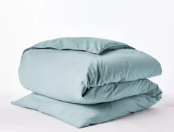 Coyuchi Organic Crinkled Percale™ Duvet Cover< Duvet Covers + Sets