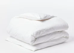 Coyuchi Organic Crinkled Percale™ Duvet Cover< Duvet Covers + Sets