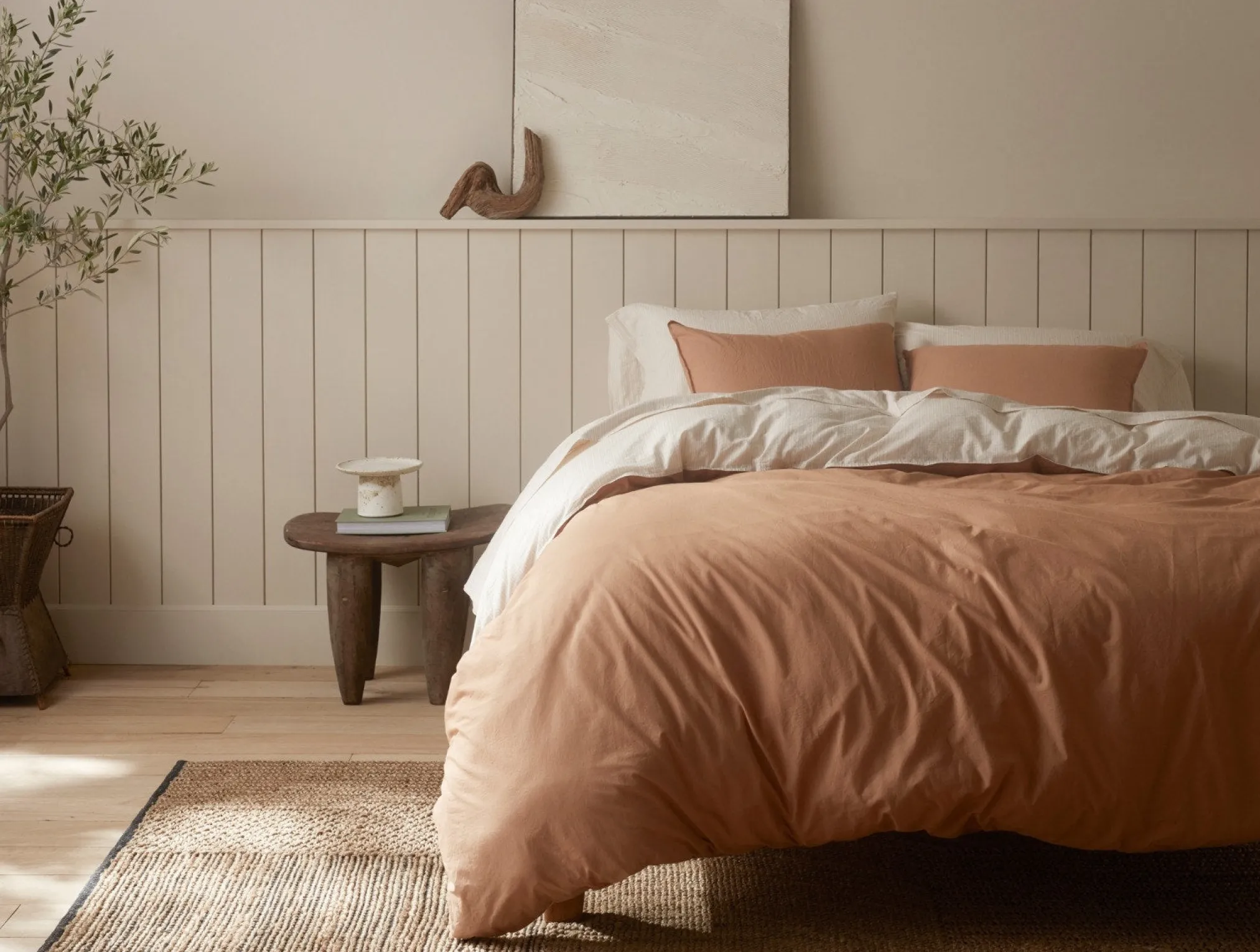 Coyuchi Organic Crinkled Percale™ Fitted Sheet< Fitted Sheets|Fitted Sheets