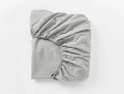 Coyuchi Organic Crinkled Percale™ Fitted Sheet< Fitted Sheets|Fitted Sheets