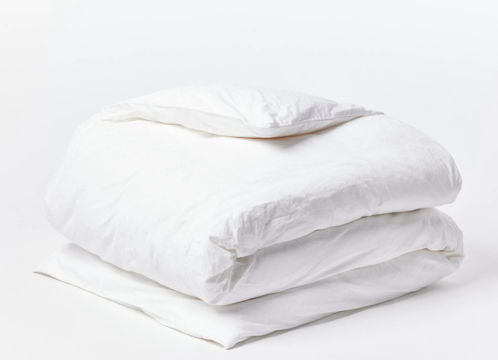 Coyuchi Organic Crinkled Percale™ Duvet Set< Duvet Covers + Sets