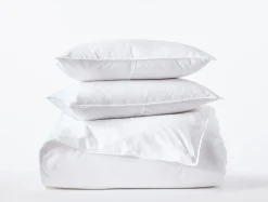Coyuchi Organic Crinkled Percale™ Duvet Set< Duvet Covers + Sets