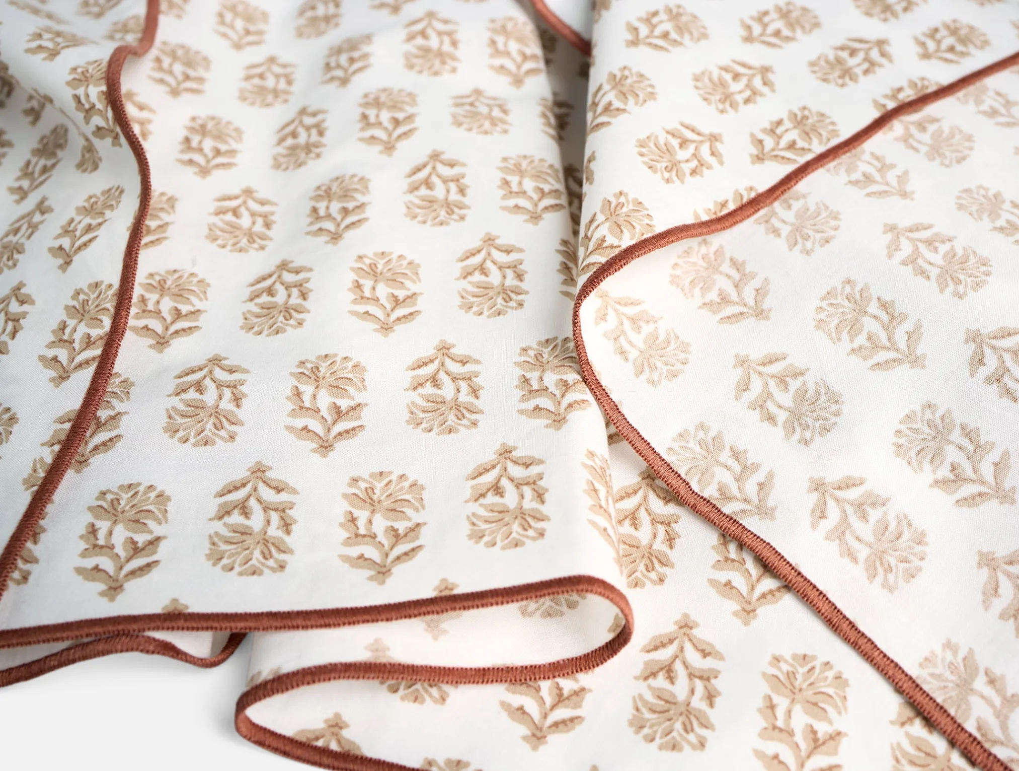 Coyuchi Organic Print Percale Napkins, Set of 4< Dining