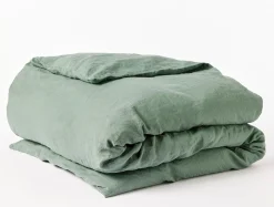 Coyuchi Organic Relaxed Linen Duvet Set< Duvet Covers + Sets
