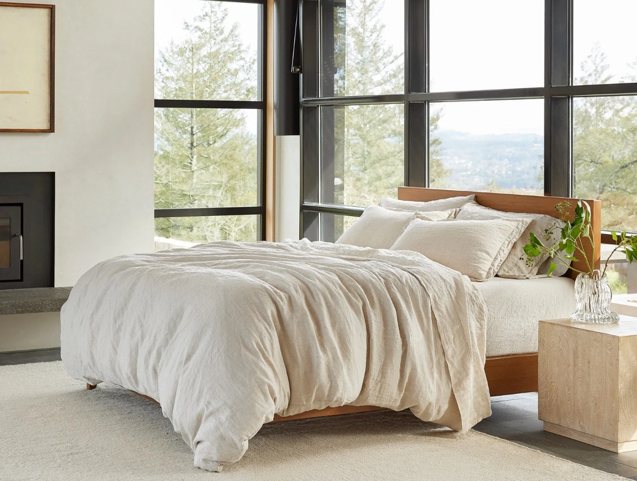 Coyuchi Organic Relaxed Linen Duvet Cover< Duvet Covers + Sets