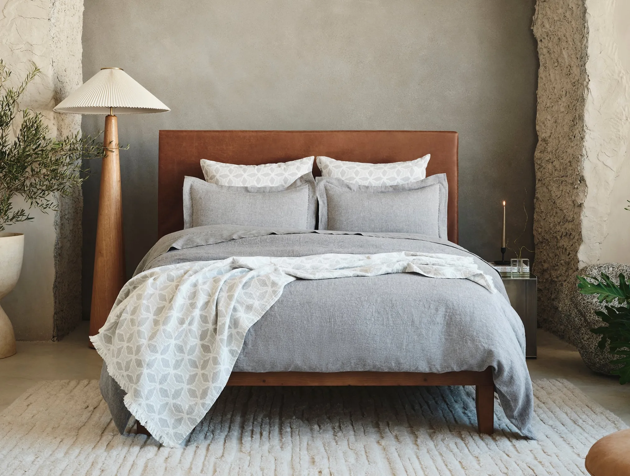 Coyuchi Organic Relaxed Linen Duvet Cover< Duvet Covers + Sets