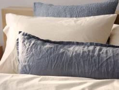 Coyuchi Organic Relaxed Linen Lumbar Pillow Cover< Decorative Pillows