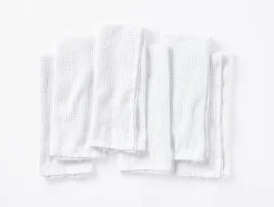 Coyuchi Organic Waffle Kitchen Towels, Set of 6< Kitchen