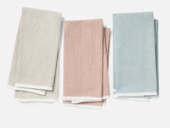 Coyuchi Organic Waffle Kitchen Towels, Set of 6< Kitchen