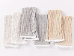 Coyuchi Organic Waffle Kitchen Towels, Set of 6< Kitchen