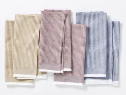 Coyuchi Organic Waffle Kitchen Towels, Set of 6< Kitchen