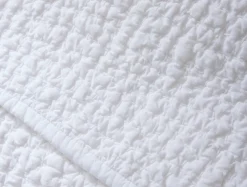 Coyuchi Pebbled Handstitched Organic Quilt< Quilts + Comforters