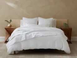 Coyuchi Pebbled Handstitched Organic Sham< Pillow Shams