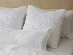 Coyuchi Pebbled Handstitched Organic Sham< Pillow Shams