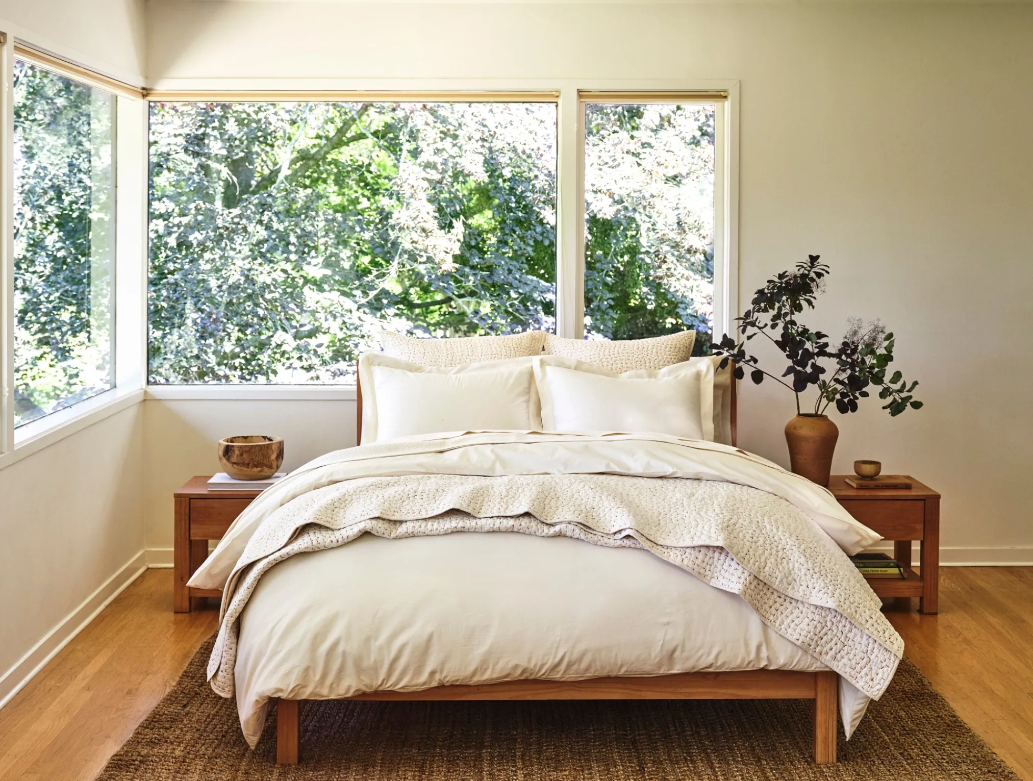 Coyuchi Pebbled Handstitched Quilt Set< Quilts + Comforters