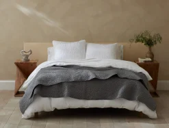 Coyuchi Pebbled Handstitched Quilt Set< Quilts + Comforters