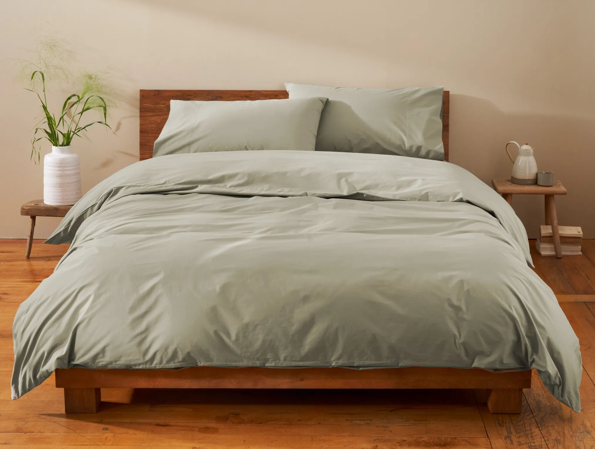 Coyuchi Refined Organic Percale Duvet Cover< Duvet Covers + Sets