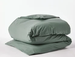 Coyuchi Refined Organic Percale Duvet Cover< Duvet Covers + Sets