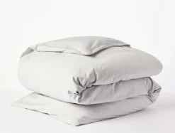 Coyuchi Refined Organic Percale Duvet Cover< Duvet Covers + Sets