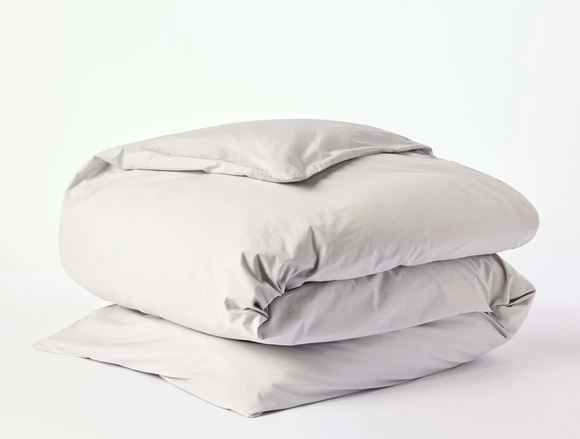 Coyuchi Refined Organic Percale Duvet Set< Duvet Covers + Sets