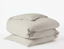 Coyuchi Refined Organic Percale Duvet Set< Duvet Covers + Sets