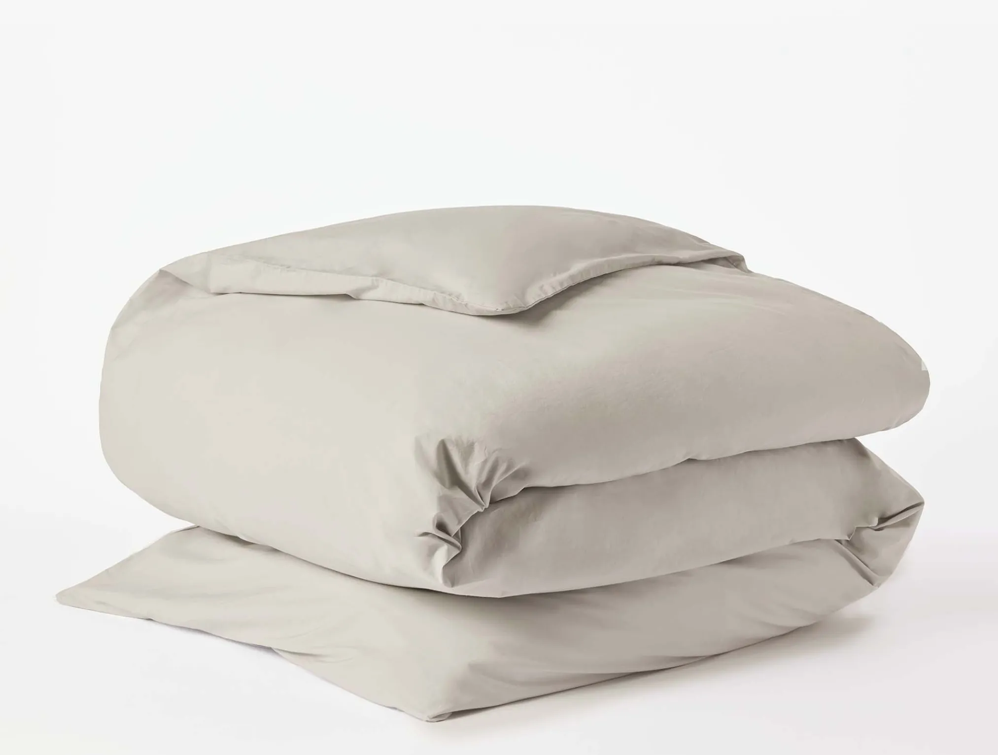 Coyuchi Refined Organic Percale Duvet Set< Duvet Covers + Sets