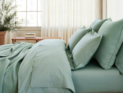 Coyuchi Refined Organic Percale Fitted Sheet< Fitted Sheets|Fitted Sheets