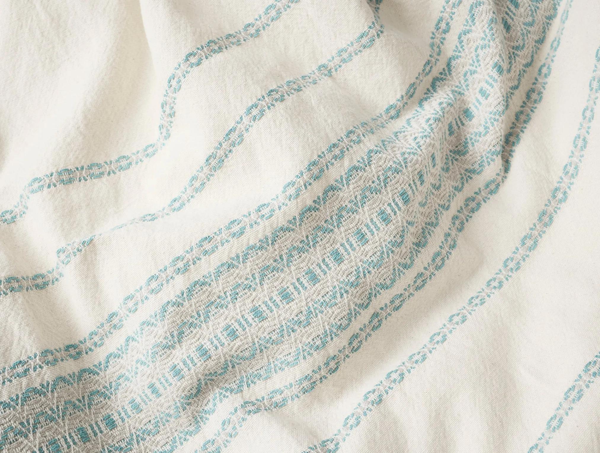 Coyuchi Rippled Stripe Organic Duvet Cover< Duvet Covers + Sets