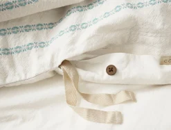 Coyuchi Rippled Stripe Organic Duvet Cover< Duvet Covers + Sets