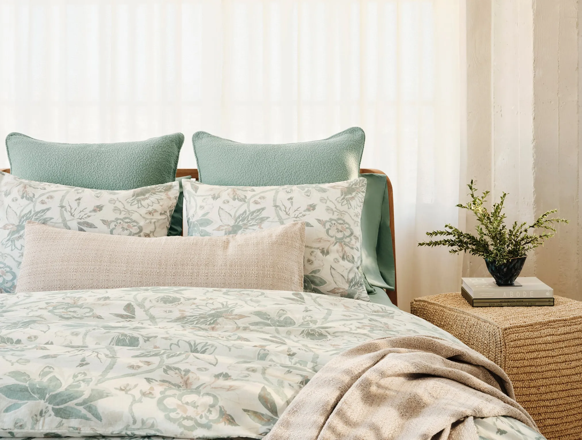 Coyuchi Sea Bloom Print Duvet Cover< Duvet Covers + Sets