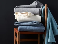 Coyuchi Sequoia Washable Organic Cotton and Wool Throw< Throws