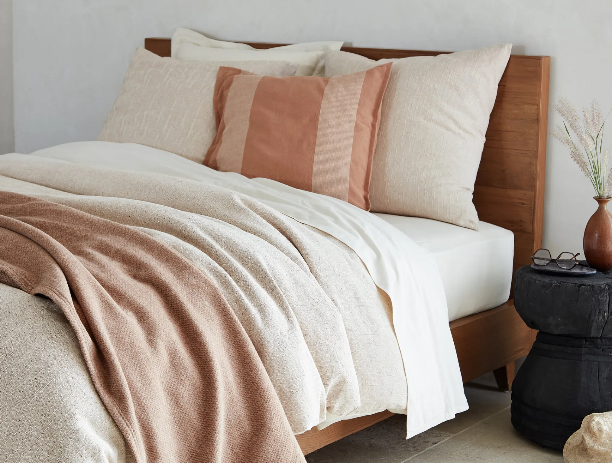 Coyuchi Sequoia Washable Organic Cotton and Wool Blanket< Bed Blankets