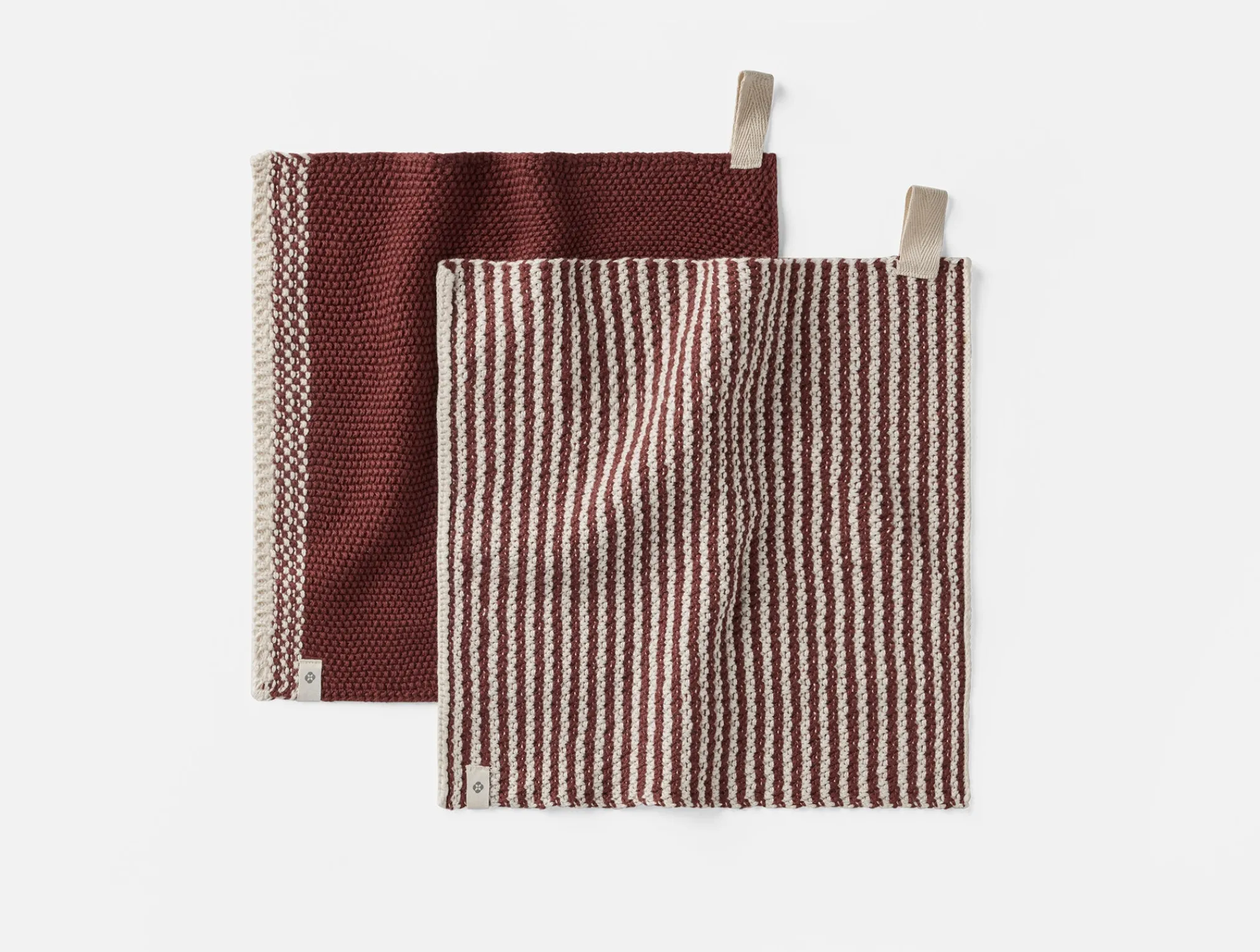 Coyuchi Shasta Organic Knit Dish Cloths, Set of 2< Kitchen