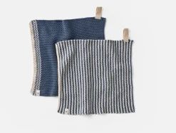 Coyuchi Shasta Organic Knit Dish Cloths, Set of 2< Kitchen