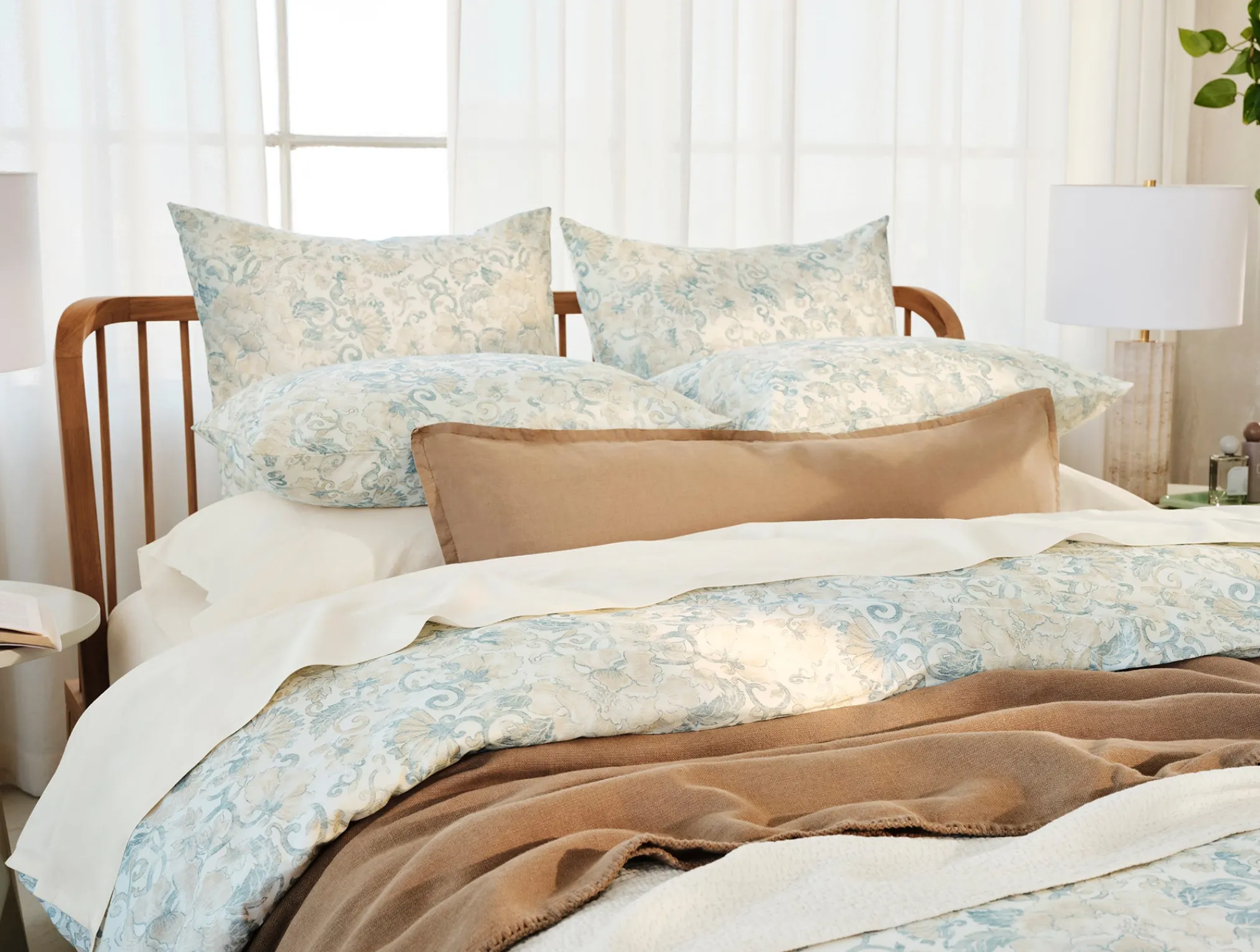 Coyuchi Solana Organic Print Duvet Cover< Duvet Covers + Sets