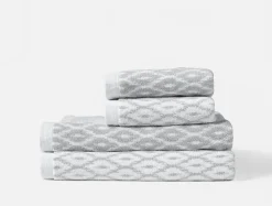 Coyuchi Stinson Organic Minimalist Towel Set of 4< Bath Towels