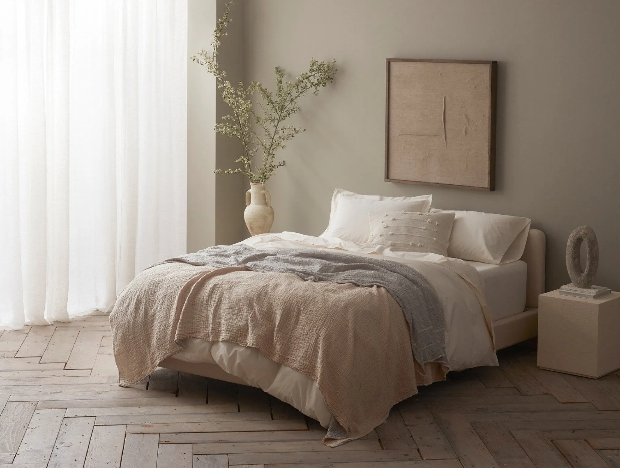 Coyuchi Topanga Organic Matelasse Blanket< Bed Blankets