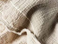 Coyuchi Topanga Organic Matelasse Striped Throw< Throws