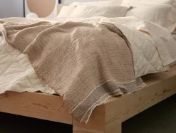 Coyuchi Topanga Organic Matelasse Striped Throw< Throws