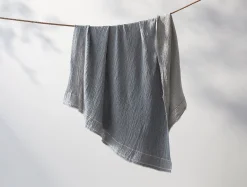 Coyuchi Topanga Organic Matelasse Striped Throw< Throws