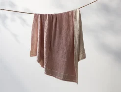 Coyuchi Topanga Organic Matelasse Striped Throw< Throws